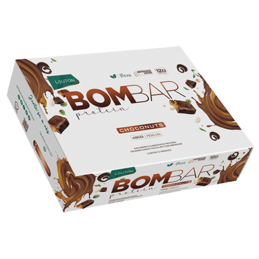 BOMBAR® Protein Barra de Proteína 40g Sabor Choconuts - 12 unidades - Lauton Suplementos