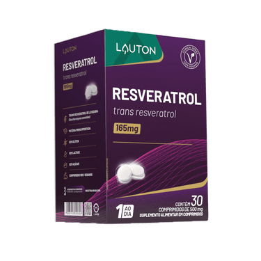 RESVERATROL LAUTON - Trans Resveratrol 165mg - 30 Comprimidos