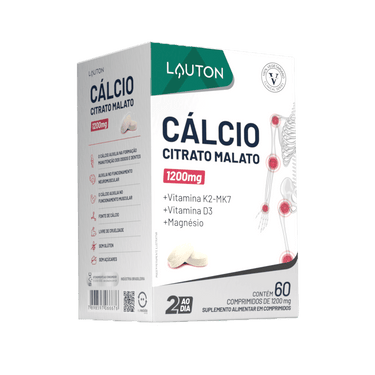 Cálcio Citrato Malato Calcitrax ® - 60 Comprimidos | Lauton Nutrition